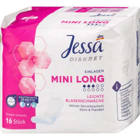 Jessa Inkontinenzeinlagen mini lang, 16 Stück