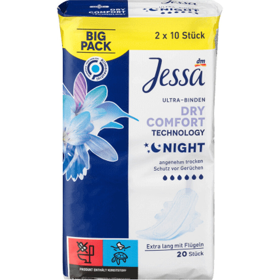 Jessa Ultra Comfort Night Absorbent, 20 Stück