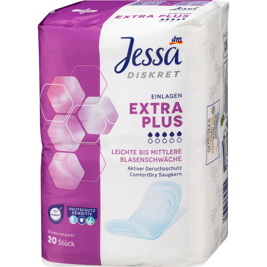 Jessa DISKRET Assorbenti per incontinenza extra plus, 20 pz