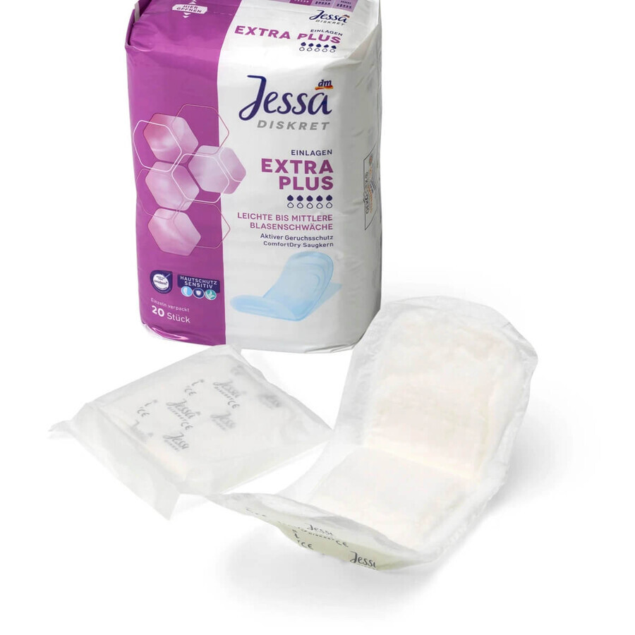 Jessa DISKRET Assorbenti per incontinenza extra plus, 20 pz