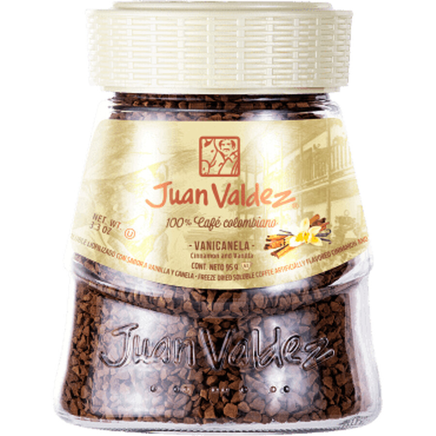 Juan Valdez Gefriergetrockneter Instantkaffee mit Vanille und Zimt, 95 g