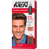 JUST FOR MEN Șampon colorant castaniu bărbați, 1 buc