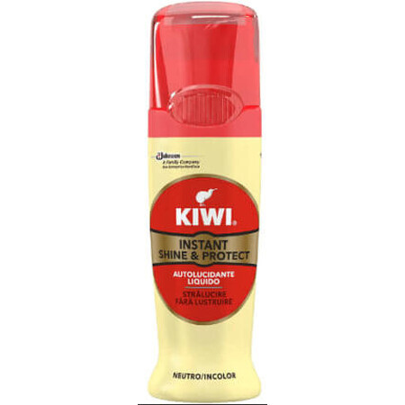 KIWI Kiwi instant shine & protect incolor cremă lichidă pentru pantofi, 75 ml
