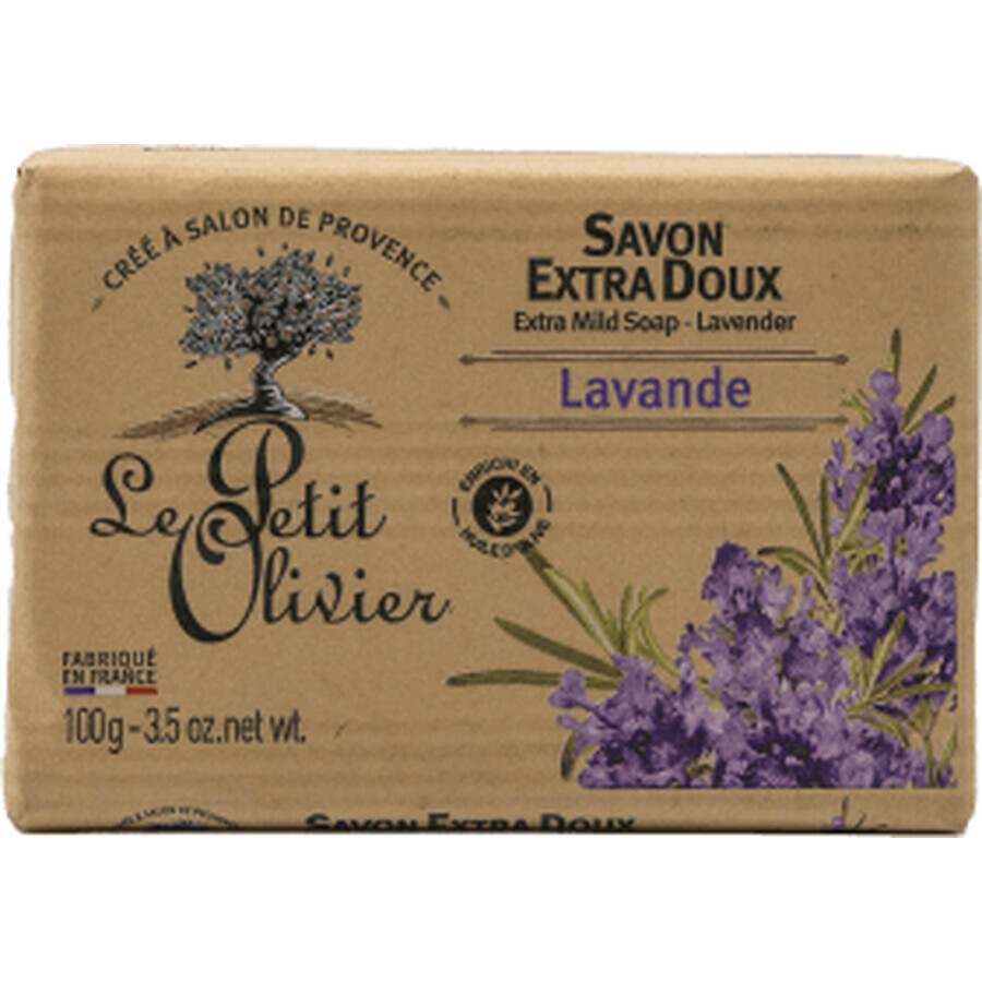 Le Petit Olivier Feste Seife mit Lavendel, 100 g