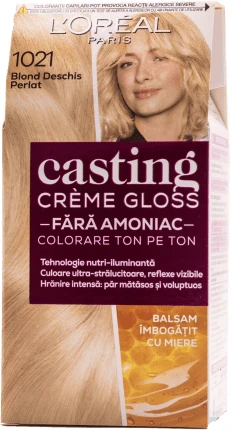 Loreal Paris CASTING CREME GLOSS Haarfärbemittel 1021 hellblond, 1 Stück