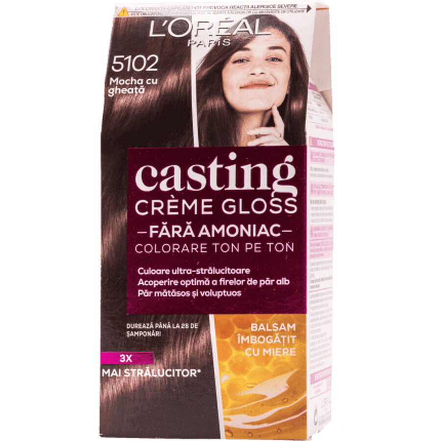 Loreal Paris CASTING CREME GLOSS Vopsea păr 510 mocha, 1 buc