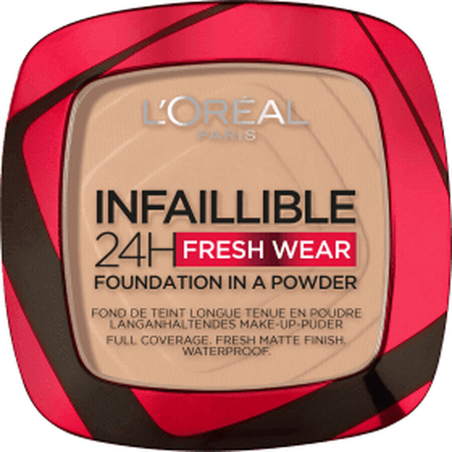 Loreal Paris Infaillible 24H Fresh Wear pudră compactă 130 True Beige, 9 g