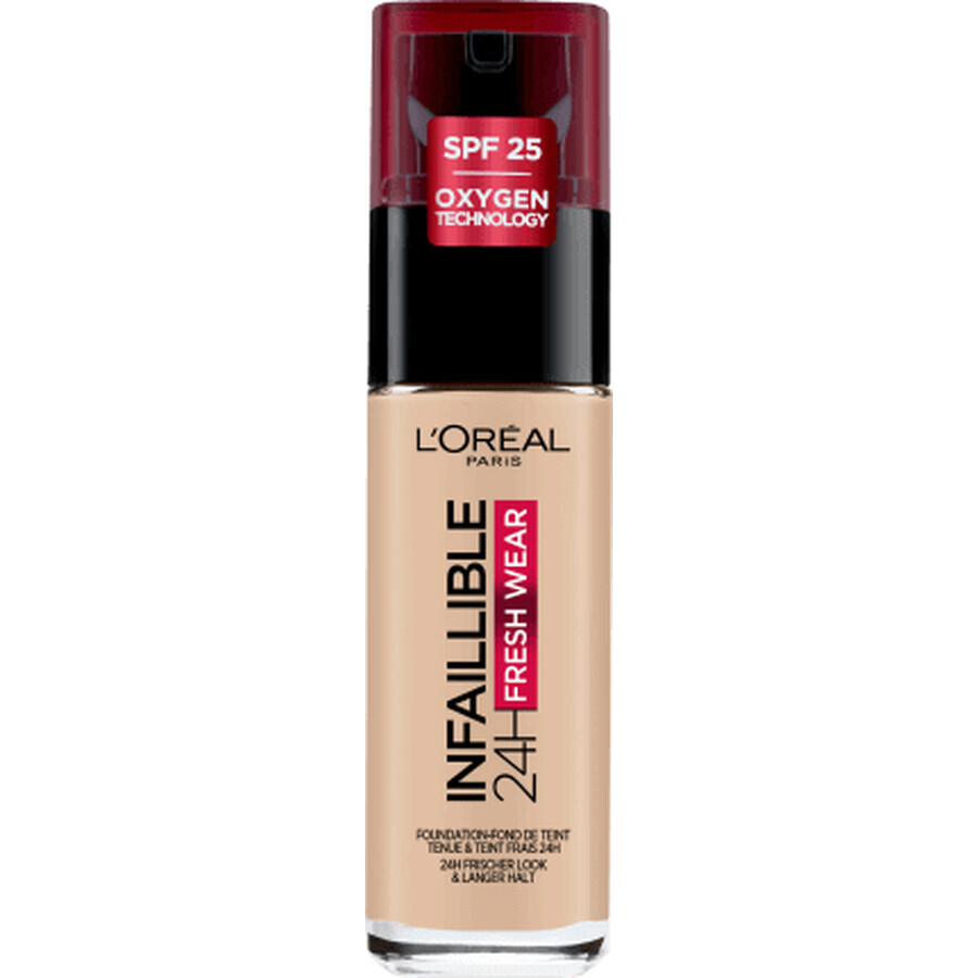 Loreal Paris Infaillible 32H Fresh Wear Foundation 130 True Beige, 30 ml