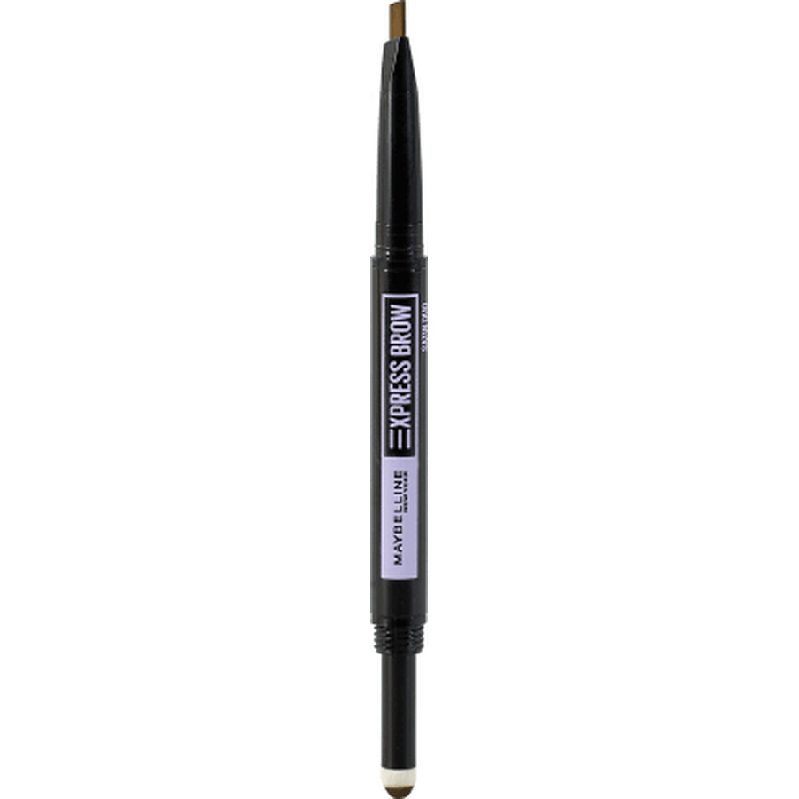 Maybelline New York Express Brow Satin Duo Brow Pencil 04 Dunkelbraun, 2 g