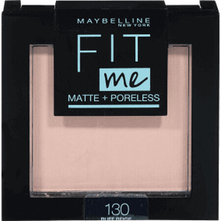 Maybelline New York Fit Me Matte+ Porenloser Kompaktpuder 130 Buff Beige, 9 g