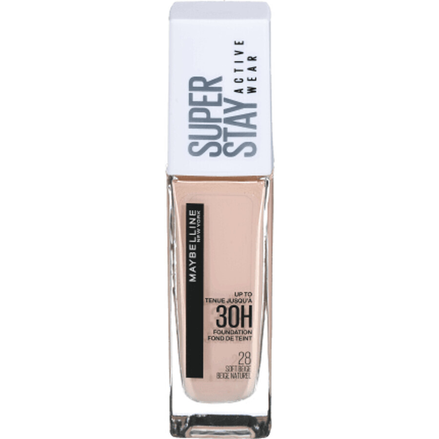 Maybelline New York SuperStay 30H Active Wear fond de ten 28 Soft Beige, 30 ml