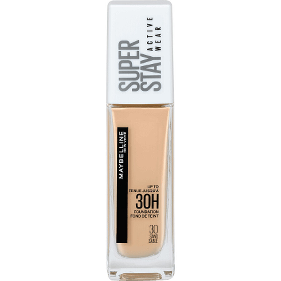 Maybelline New York SuperStay 30H Active Wear Foundation 30 Sand, 30 ml