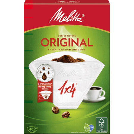 Melitta Melitta filtru cafea hârtie nr.4, 40 buc