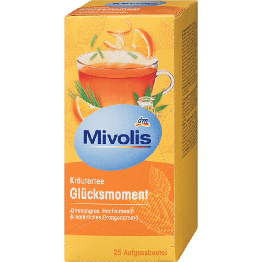 Mivolis Ceai de lemongrass cânepă și portocală, 45 g