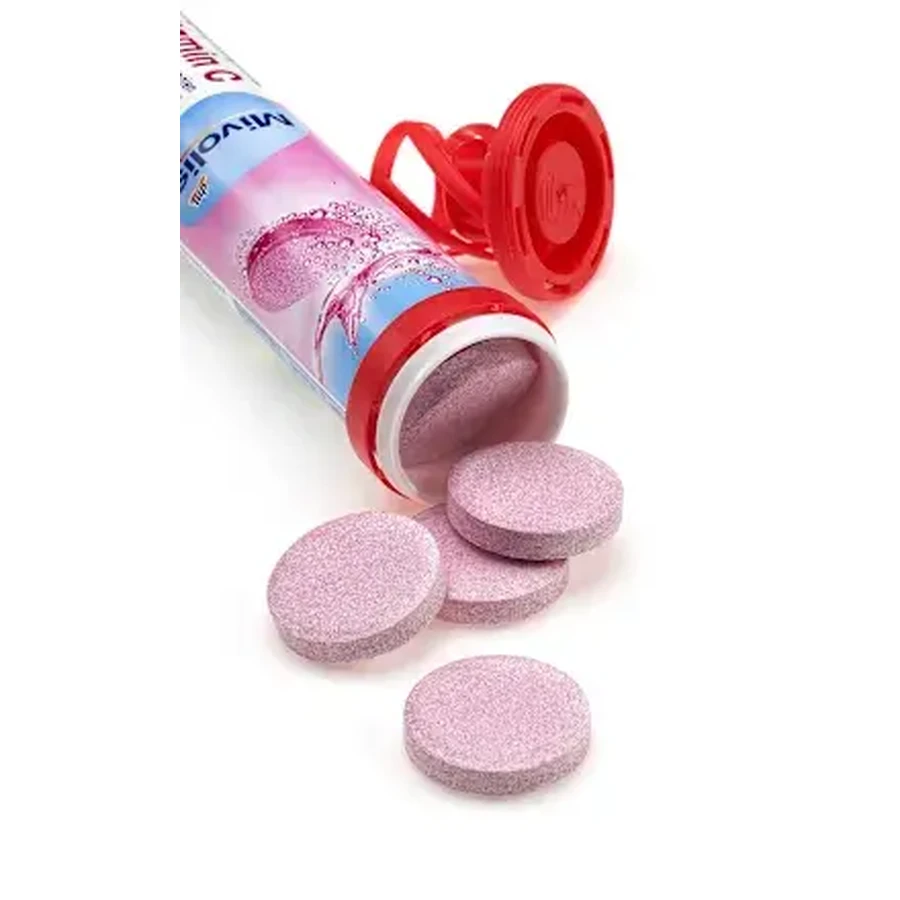 Comprimés effervescents Mivolis Iron+Vitamine C, 82 g