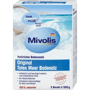Mivolis Sare de baie originală de la Marea Moartă, 1,5 Kg