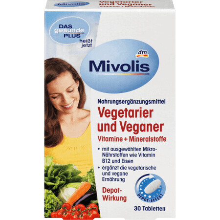 Mivolis Tabletten für Vegetarier, 30 Tabletten