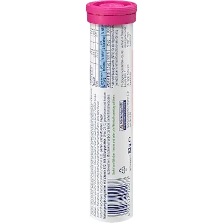 Mivolis Vitamina B tablete efervescente zmeură și căpșuni, 82 g