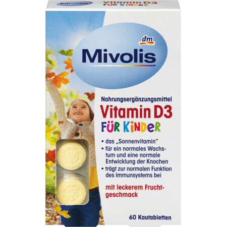 Mivolis Vitamina D3 pentru copii, 51 g