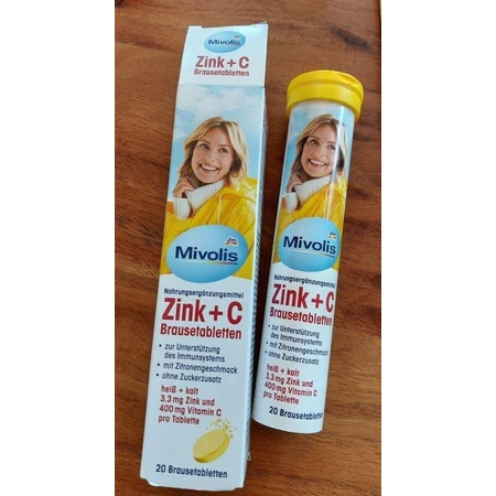 Mivolis Zink + C effervescent tablets, 82 g, DM