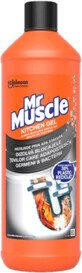 Mr. Muscle Gel zum L&#246;sen von Rohrverstopfungen in Bad und K&#252;che, 1 l