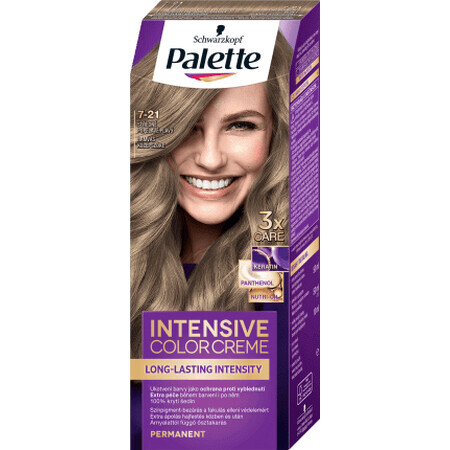 Palette Intensive Color Creme Vopsea de păr permanentă 7-21 Blond Cenușiu Mediu, 1 buc