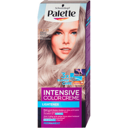 Palette Intensive Color Creme Vopsea permanentă 12-21 Blond Argintiu Cenușiu, 1 buc