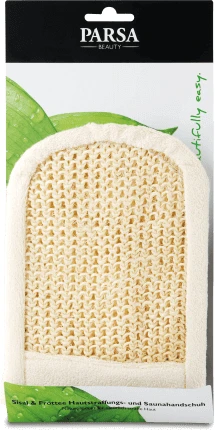 Parsa Beauty Badehandschuh aus Baumwolle und Sisal, 1 Stück