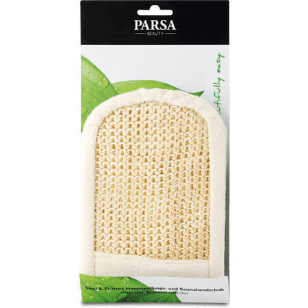 Parsa Beauty Badehandschuh aus Baumwolle und Sisal, 1 Stück