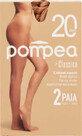 Pompea Damenstrumpfhose Classico Classico Damenstrumpfhose Gr&#246;&#223;e 3/4-M nude Farbe Golden Powder 20 DEN, 2 St&#252;ck