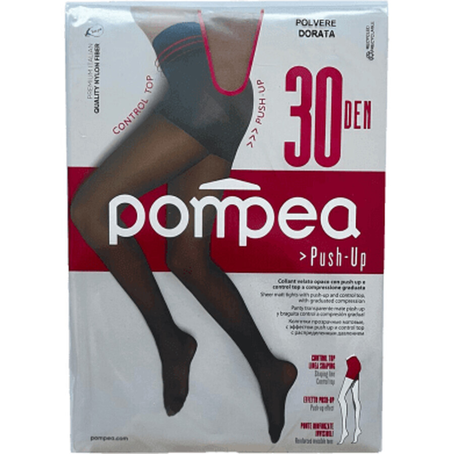 Pompea Push-Up 30 DEN 3-M nude powder gold, 1 Stück