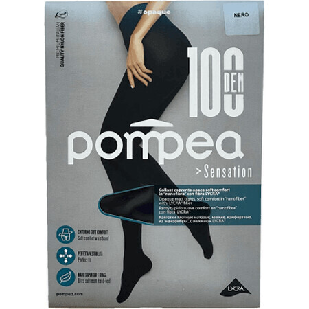 Pompea Dres damă Sensation 100 DEN 3-M negru, 1 buc