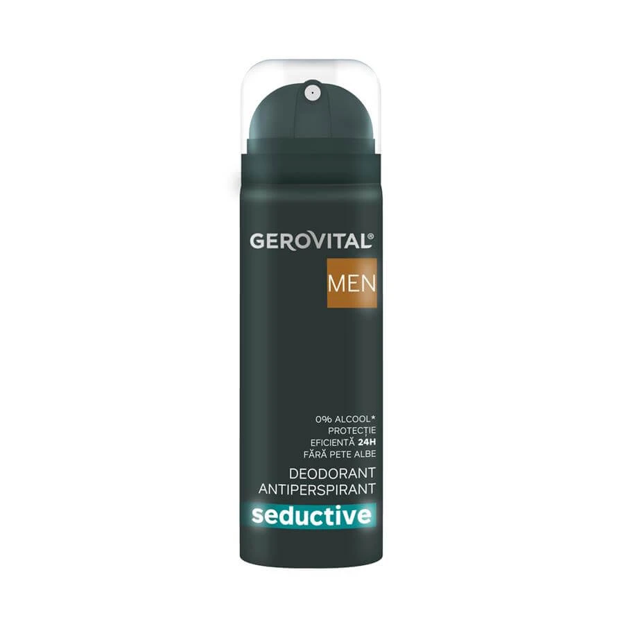 Gerovital Men Seductive Antitranspirant Deodorant, 150 ml, Farmec