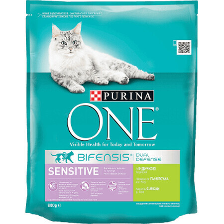 Purina One Hrană uscată pentru pisici cu carne de curcan, 800 g