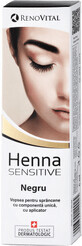 RENOVITAL Henna Sensitive vopsea cremă pentru spr&#226;ncene negru, 6 g