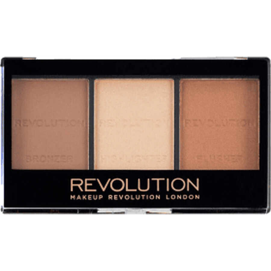 Revolution Ultra Sculpt & Contour kit paletă pentru contur Ultra Ligt/Medium C04, 11 g