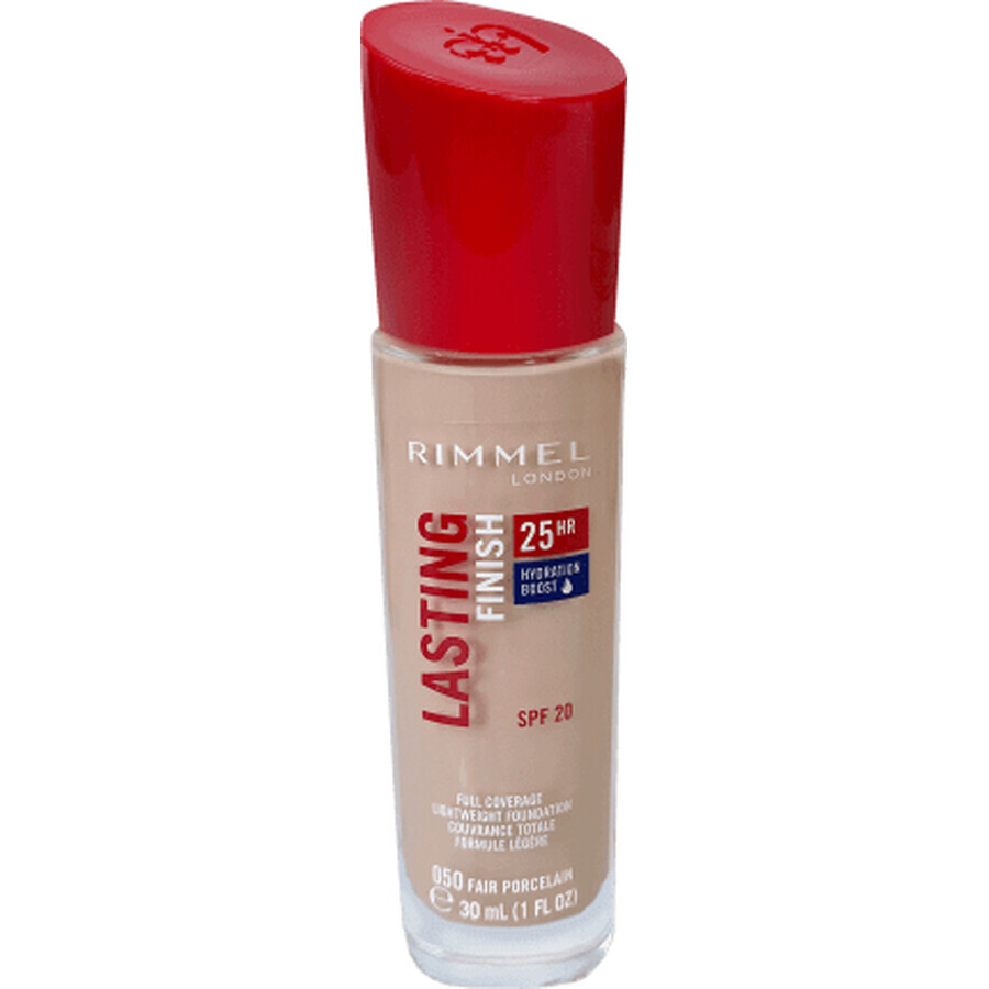 Rimmel London Fond de ten Lasting Finish 25h,050 Fair Porcelain, 30 ml