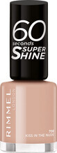 Rimmel London Nagellack 60 Seconds Super Shine 708 Kiss in the nude, 8 ml