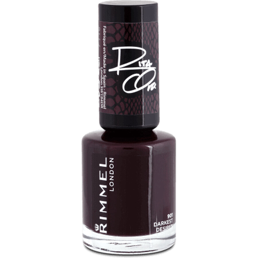 Rimmel London Nagellack 60 Seconds Super Shine 901 Darkest Desires, 8 ml