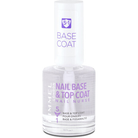 Rimmel London Lac de unghii Base&Top Coat, 12 ml