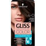 Schwarzkopf Gliss Color Dauerhafte Haarfarbe 4-0 Dunkelbraun Natürlich, 1 Stück