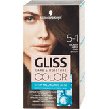 Schwarzkopf Gliss Color Permanent Haarfarbe 5-1 Cool Brown, 1 Stück