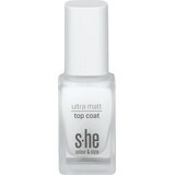 S-he colour&amp;style Ultra matt top coat 313/001, 10 ml