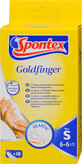 Spontex Mănuși latex Goldfinger S, 10 buc