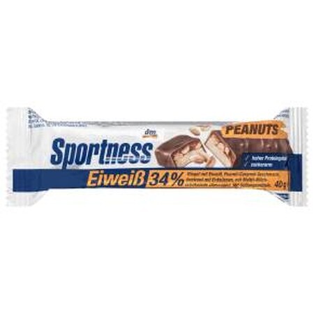 Sportness Eiweißriegel Erdnuss und Karamell, 40 g