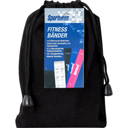 Sportness Benzi fitness, 3 buc