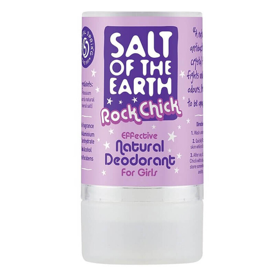 Salt Of The Earth Rock Chick Natural Deodorant Stick, 90 g, Crystal Spring