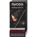 Syoss Color Permanentes Haarfärbemittel 1-1 Schwarz, 1 Stück