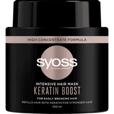 Syoss Keratin Boost Intensivmaske für sprödes Haar, 500 ml