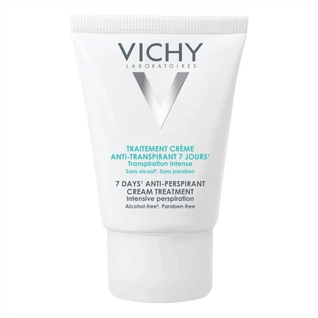 Deodorant cremă tratament împotriva transpiraţiei abundente cu eficacitate 7 zile, 30 ml, Vichy